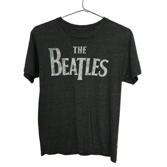 Retro 2015 The Beatles Rock Band Gray Men’s S Soft Distressed T-Shirt - Picture 1 of 3